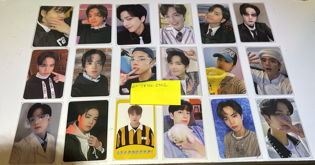 xiaojunatic's tweet photo. vendo set younghoon R$310 + frete! mando mais fotos e videos de todos os cards no privado! https://t.co/4FXaNx1rVx