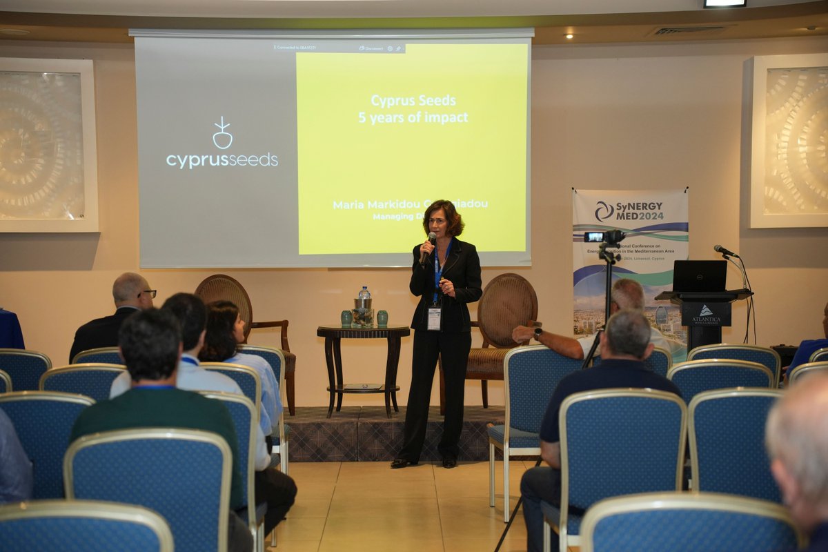PHAETHONCoE's tweet photo. Great contributions at the Innovation in Energy session #SyNERGYMED2024!
🔸 Mikkel Sørensen from @DTUSkylab and Maria Markidou Georgiadou from #CyprusSeeds shared their insights on how energy research is making an impact. #Innovation #EnergyTransition https://t.co/HE80YriFEi