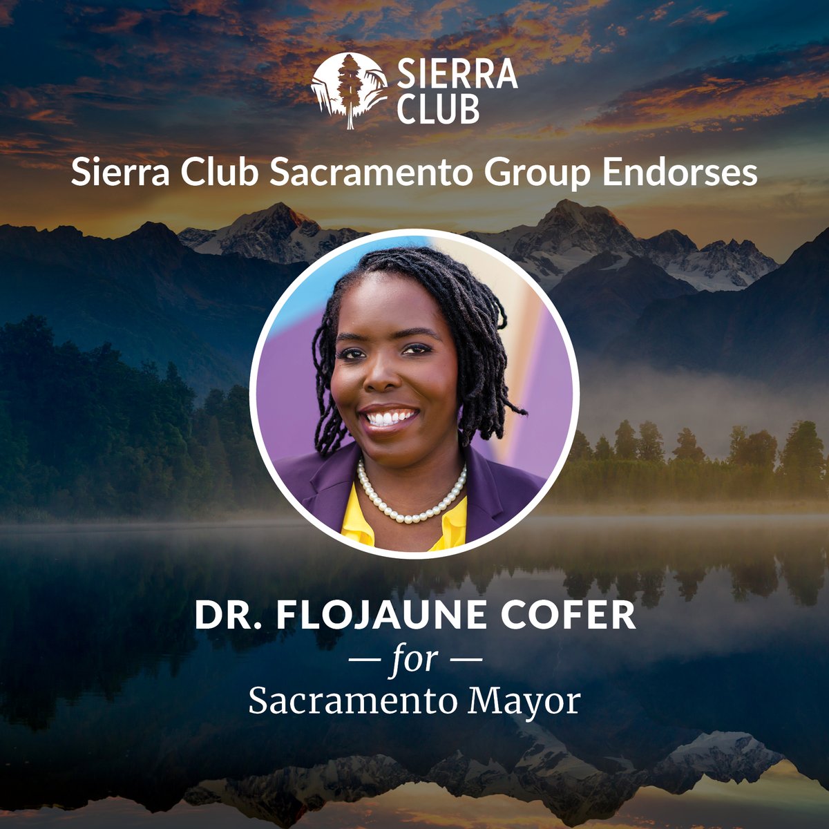 Dr. Flo Cofer's experience on the Active Transportation Commission, the Measure U Committee, &amp; the Mayor's Commission on Climate Change, along with her focus on equity &amp; environmental justice issues, make her the best choice for Sacramento Mayor.
sierraclub.org/mother-lode/sa…