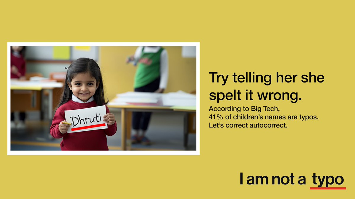 One Minute Brief of the Day:  Create posters to promote #IAmNotATypo - a collective aiming to create social change so no one feels like an oversight.
<a href="/iamnotatypo/">I Am Not A Typo</a>
<a href="/OneMinuteBriefs/">One Minute Briefs ⏱️</a>