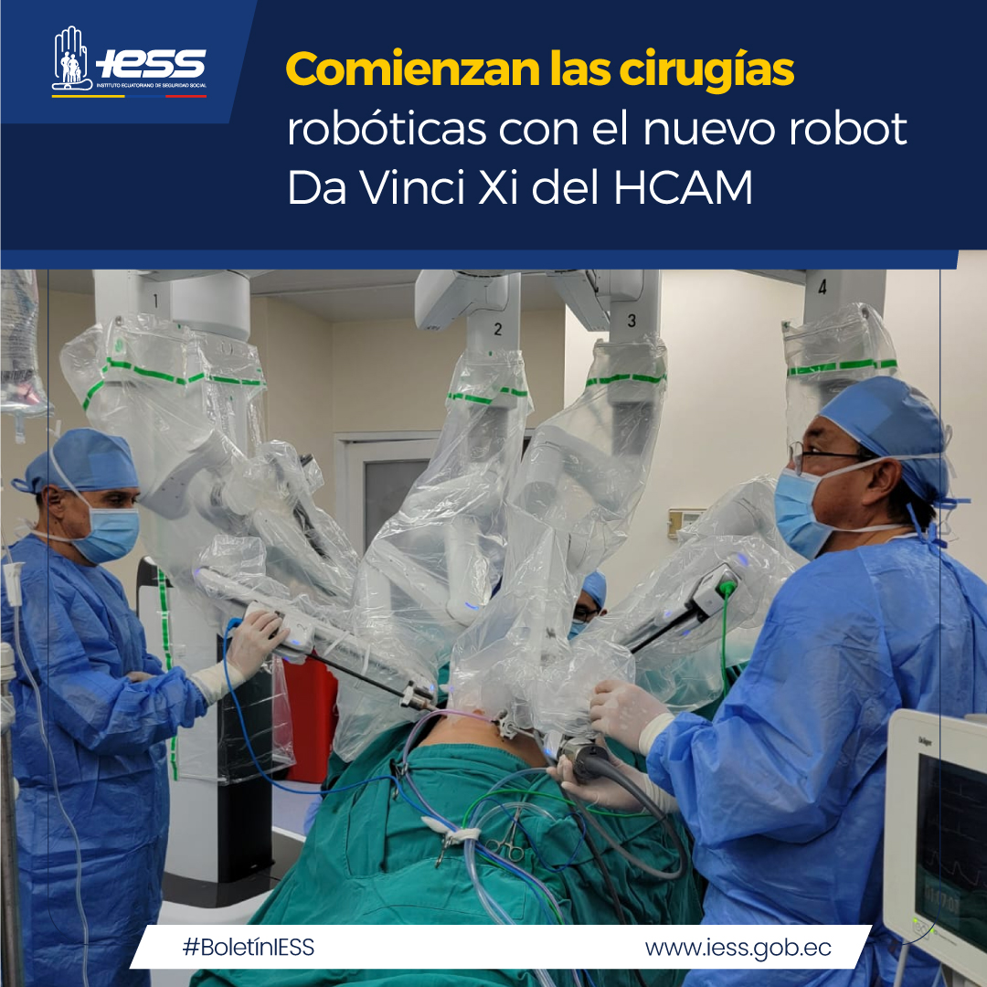 IESSec's tweet photo. #BoletínIESS |  ¡El tercer robot Da Vinci del @HCAM_IESS ya está operativo!👏

Una cirugía robótica ginecológica fue la primera que se realizó en el nuevo Da Vinci Xi con el que se hacen intervenciones mínimamente invasivas ☑️

Más detalles 📰▶️ https://t.co/hnkTdh2ojk https://t.co/uvUGv3ugLf