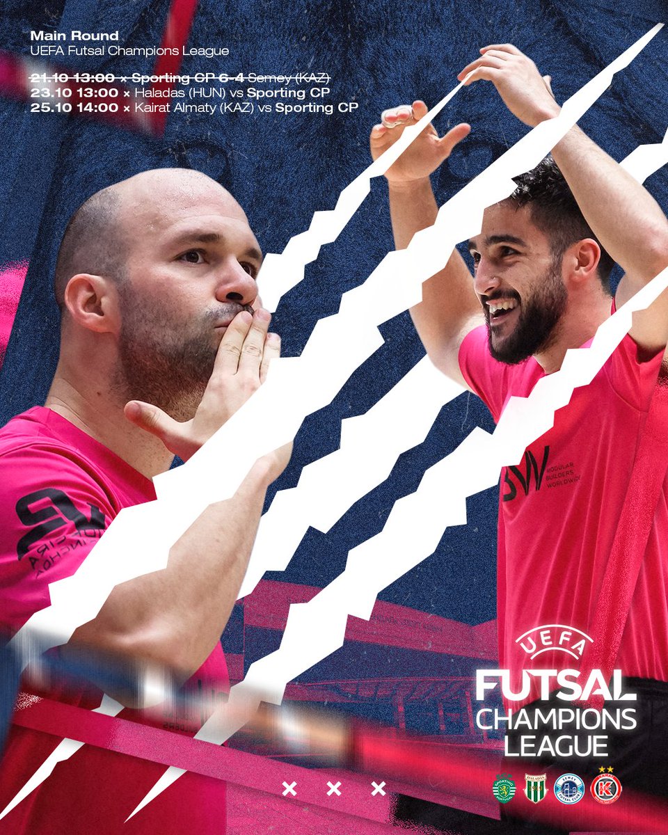 Hoje foi com hat-trick de Taynan, mas há mais amanhã ⚽⚽⚽

O #FutsalSCP entrou com o pé direito na Ronda Principal da ⭐ <a href="/UEFAFutsal/">UEFA Futsal</a> Champions League, ao vencer o campeão cazaque Semey por 6-4.

Parabéns Leões! 🦁