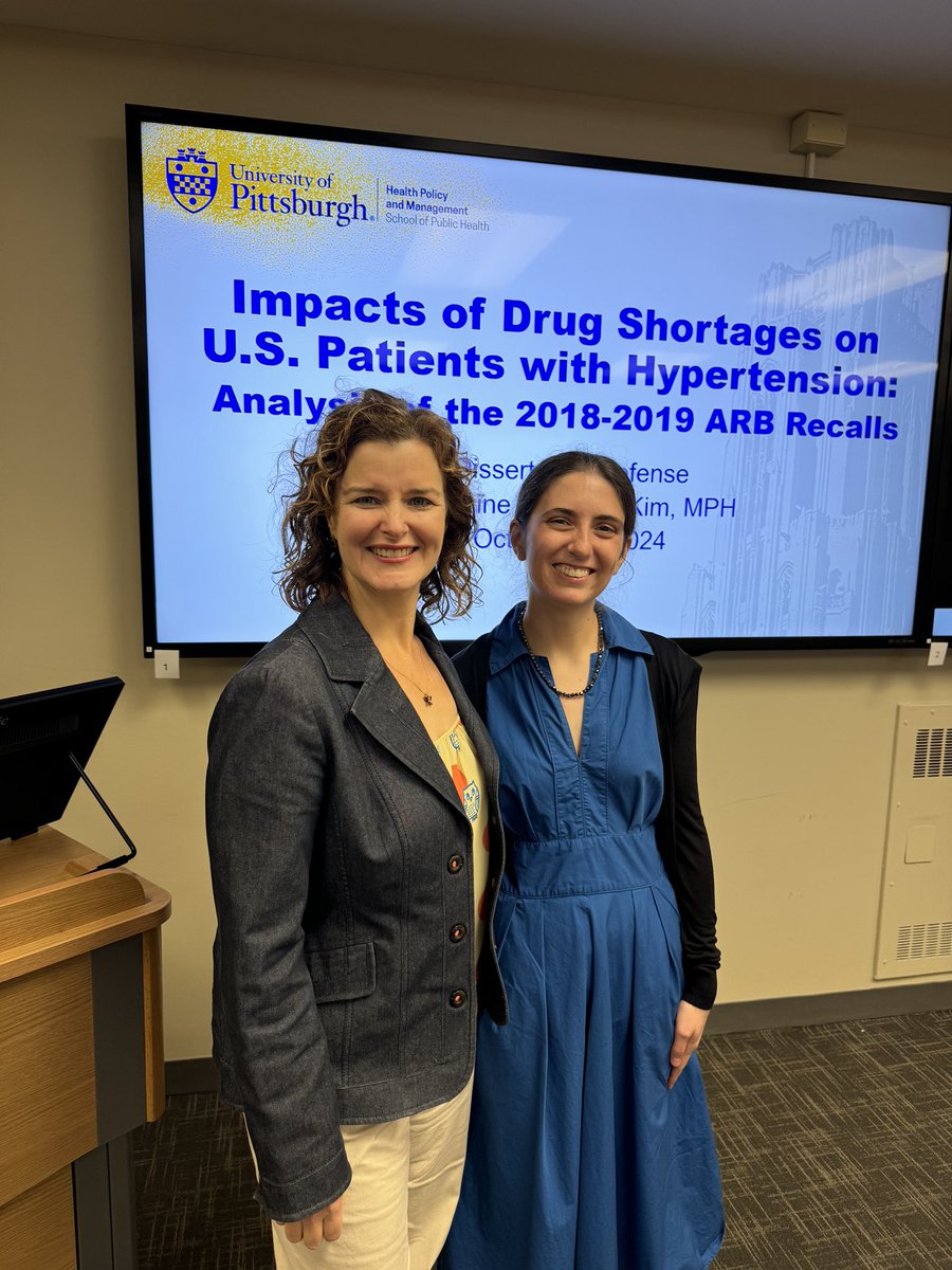 Center for Pharmaceutical Policy and Prescribing (@pittcp3) on Twitter photo Join us in congratulating the new Dr Katherine Callaway Kim (<a href="/CallawayKim4/">Katherine Callaway Kim</a>)! Dr Callaway Kim defended her dissertation, the impact of drug shortages on US patients with hypertension, this morning. We’re beaming with pride!
<a href="/PittPubHealth/">Pitt Public Health</a> <a href="/PittHPM/">Pitt Health Policy and Management</a> <a href="/Sudamonas/">SUDAmonas</a> Join us in congratulating the new Dr Katherine Callaway Kim (<a href="/CallawayKim4/">Katherine Callaway Kim</a>)! Dr Callaway Kim defended her dissertation, the impact of drug shortages on US patients with hypertension, this morning. We’re beaming with pride!
<a href="/PittPubHealth/">Pitt Public Health</a> <a href="/PittHPM/">Pitt Health Policy and Management</a> <a href="/Sudamonas/">SUDAmonas</a>
