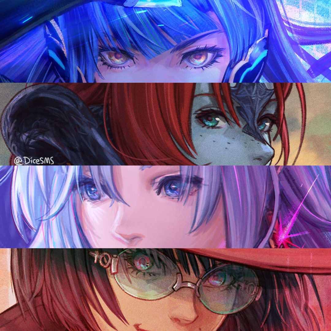 DiceSMS's tweet photo. Any artists wanna show off how they draw eyes? 
👁️👄👁️  Here's a few of mine. https://t.co/Is3LJVUzRy