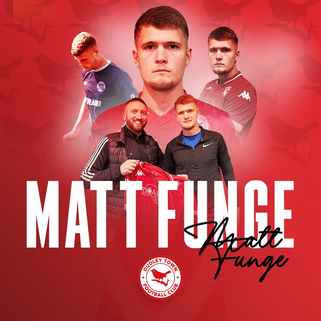 Dudley Town FC (@dudleytownfc) on Twitter photo PLAYER SIGNING
Delighted to capture the signing of Matt Funge. The exciting forward has an impressive CV with spells at Halesowen, Lye Town & Walsall Wood
Welcome to the Robins <a href="/mattfunge17/">mattfunge17</a>
#PLAYUPDUDLEY PLAYER SIGNING
Delighted to capture the signing of Matt Funge. The exciting forward has an impressive CV with spells at Halesowen, Lye Town & Walsall Wood
Welcome to the Robins <a href="/mattfunge17/">mattfunge17</a>
#PLAYUPDUDLEY