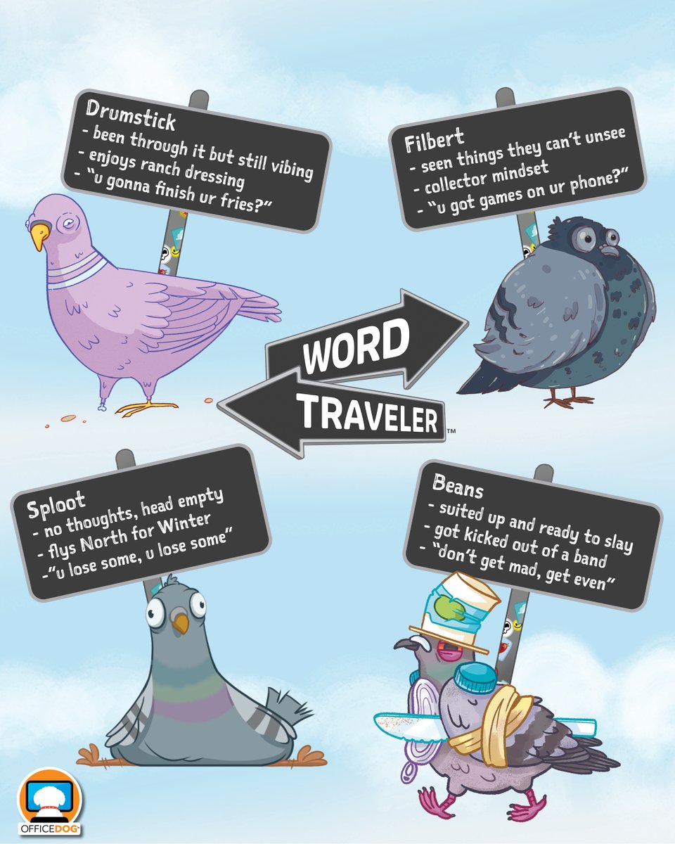 Which Word Traveler Pigeon are you today?