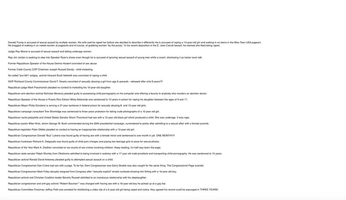 25 Republican sexual predators. #Trump #KamalaHarris2024