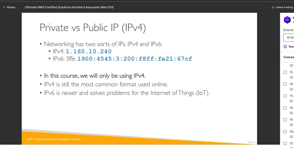 Shubham_ofcl's tweet photo. #LUD20  
Today learned about public vs private IPs, Elastic IPs, and how they function on EC2 instances. I’ve also prepared my AWS account for hands-on practice starting tomorrow! 
#LearningUtsav #FestivalOfLearning https://t.co/DtCJk1LF6X