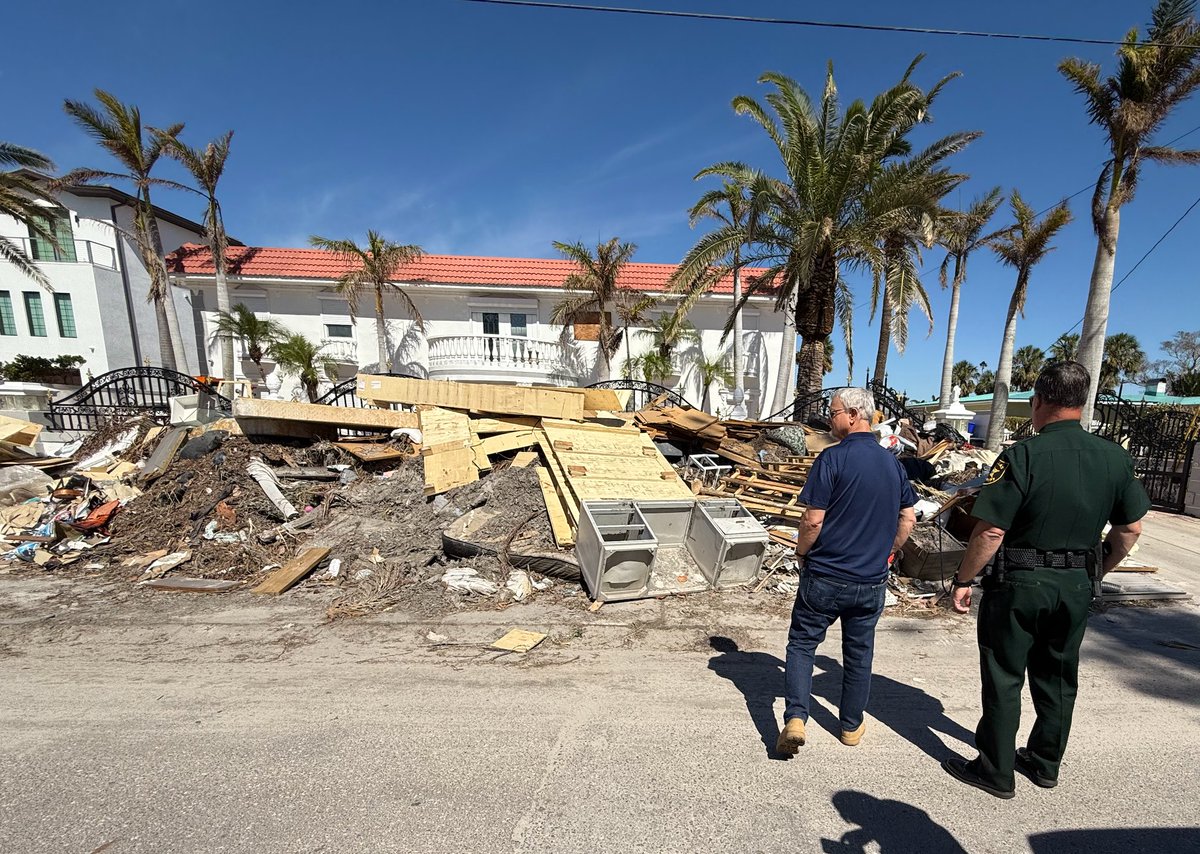 GarySinise's tweet image. We toured the destruction in Madeira Beach, Florida near Tampa and met with first responders on the ground. The photos below cannot convey the magnitude of the destruction. To see it in person is overwhelming. To also see our first responders working around the clock to help…