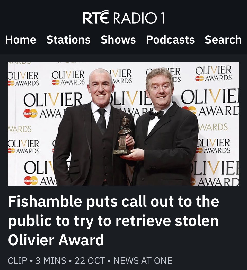 Fishamble's tweet photo. Help us #BringLarryHome!
Listen here: https://t.co/mBjFD12ryj
#Fishamble @RTERadio1 https://t.co/j3LvMQd4Eq