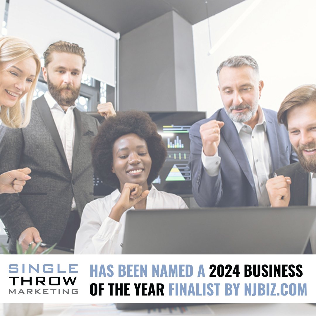 We're excited to announce that Single Throw Marketing has been named a finalist in the 2024 <a href="/NJBIZ/">NJBIZ</a> Business of the Year Awards in the For-profit Business of the Year (1-49 employees) category! 🏆

See the other finalists here: bit.ly/3NxYYtp