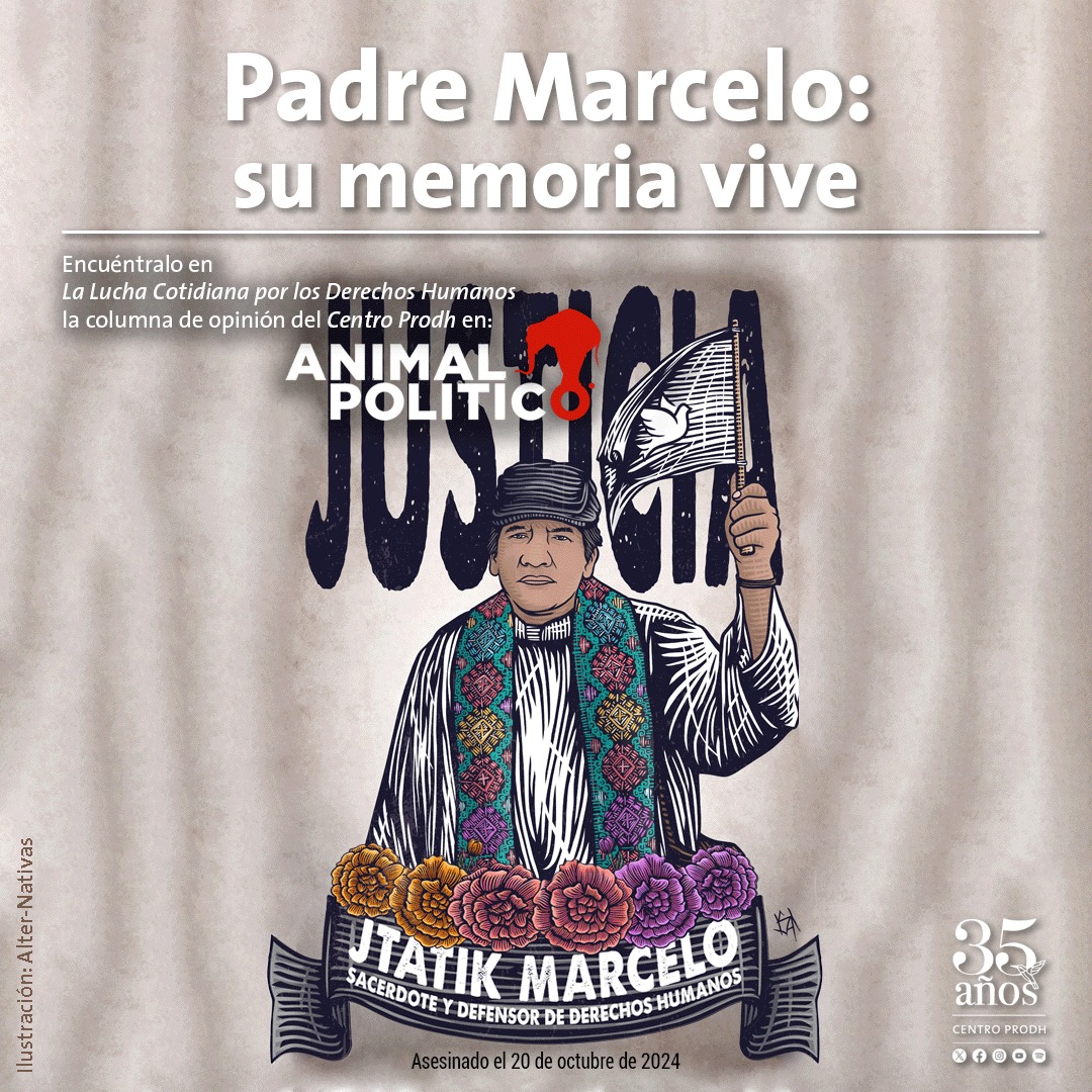 La memoria del #PadreMarcelo vivirá por muchos años en las comunidades y los pueblos con los que caminó en el México de abajo para trabajar por la justicia. Su ejemplo nos habla del entrañable testimonio de quienes desde los márgenes y con la gente siguen encarnando con