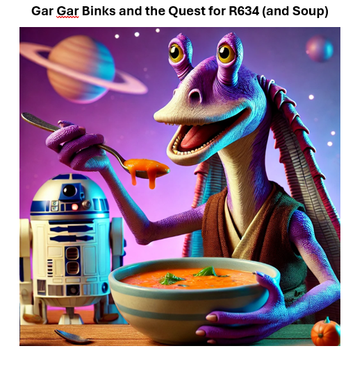 shulsie's tweet photo. AI is a great tool for #reading #teachers. I gave my kids some prompts, then fed those into ChatGPT to write a story. We then created images to illustrate. That was the best part. Students can create stories they want to read. Here's one from my 12-year-old who loves #StarWars https://t.co/cKMfCDFaxj