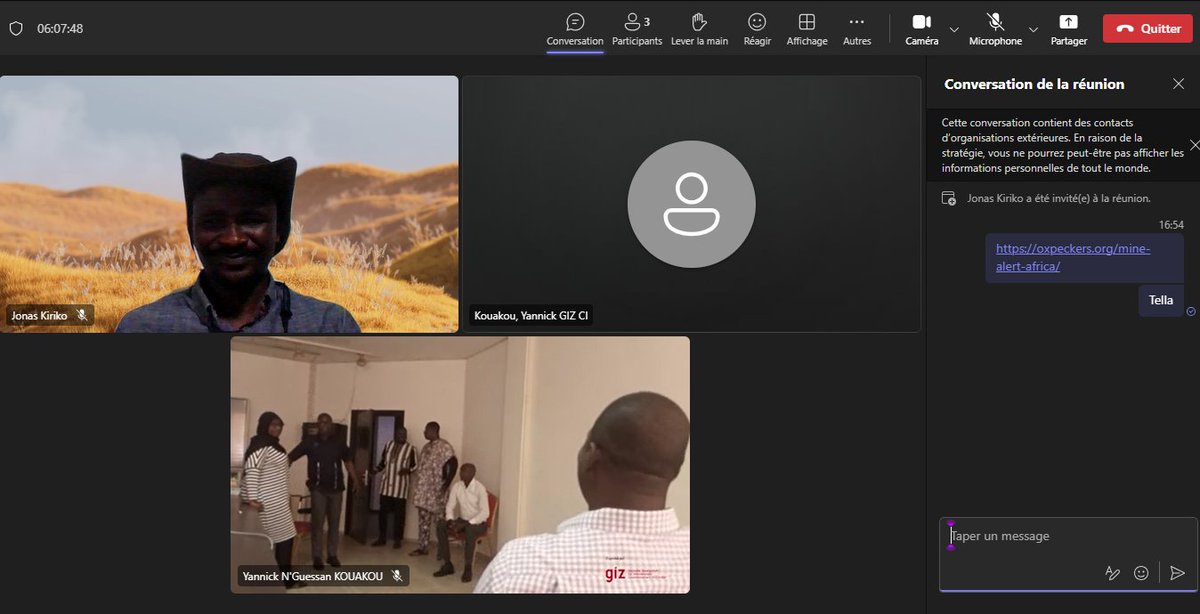 JonasKiriko's tweet photo. Mandaté par @OxCIEJ, aujourd'hui j'ai eu l'honneur de partager avec des journalistes d'investigation de la Côte d'Ivoire sur comment enquêter sur des crimes environnementaux en lien avec l'exploitation minière. Je leurs ai fait découvrir l'outil #MineAlert-Africa. https://t.co/p8y4xjJcRH