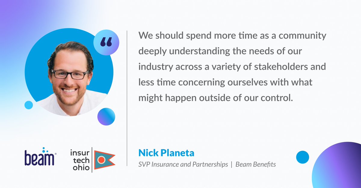 Beam's SVP of Insurance and Partnerships, Nick Planeta, recently sat with InsurTech Ohio to discuss his experience working with legacy carriers and the importance of building, not predicting the future. 

Read more of Nick's industry insights: bit.ly/3Yq1msg