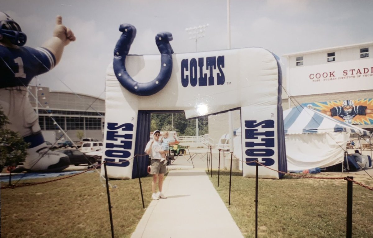 jrope2's tweet photo. I was a Colts fan before I was born since my dad has loved them since they were in Baltimore.  I bought Taylor Swift’s 1st album before anyone knew who she was.   Fan of both since the beginning!  #ForTheShoe 💙🏈 https://t.co/VMhqtknAi4