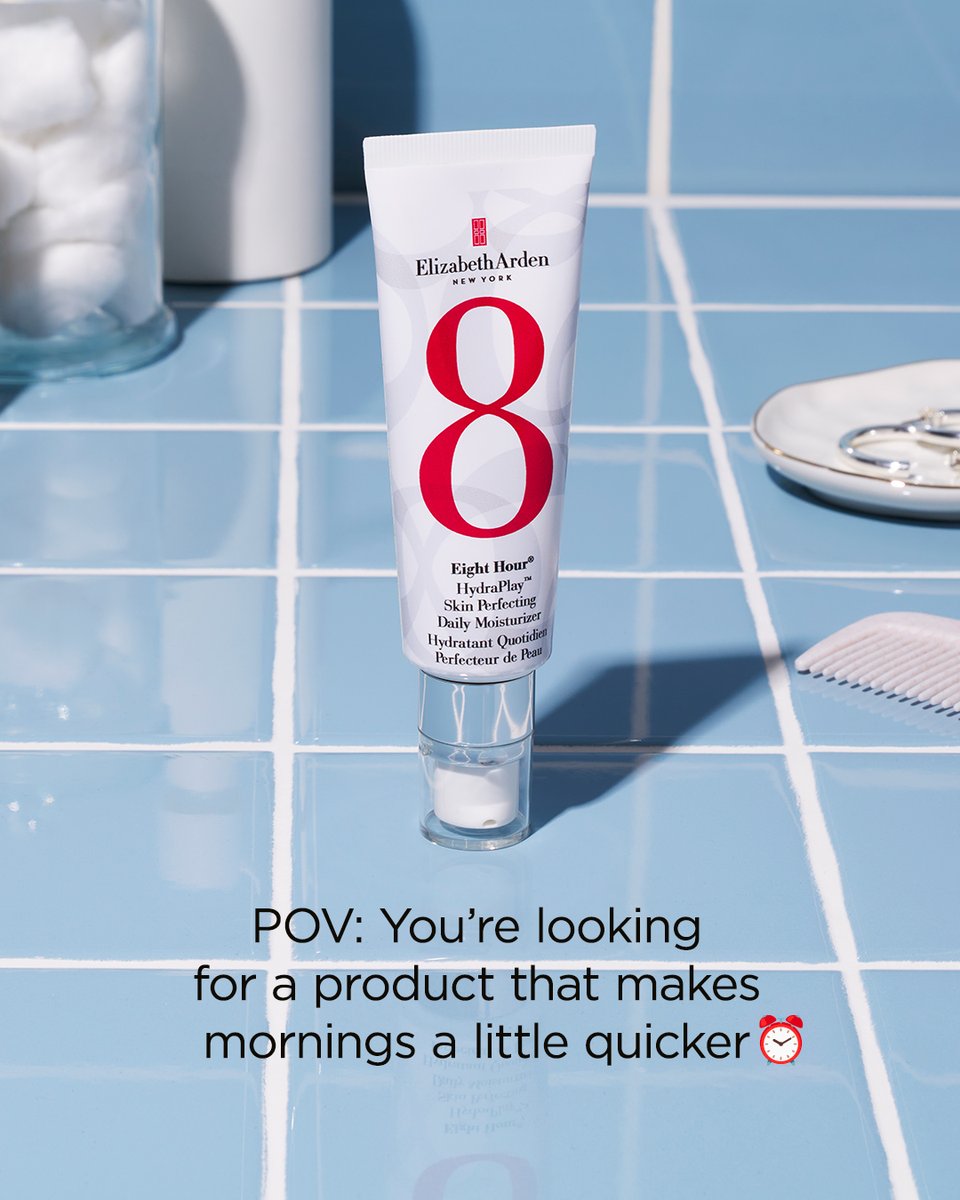 Looking for a product that streamlines your routine? Shop our 8-in-1 wonder, the Eight Hour HydraPlay Daily Moisturizer: elizabetharden.com/products/eight…