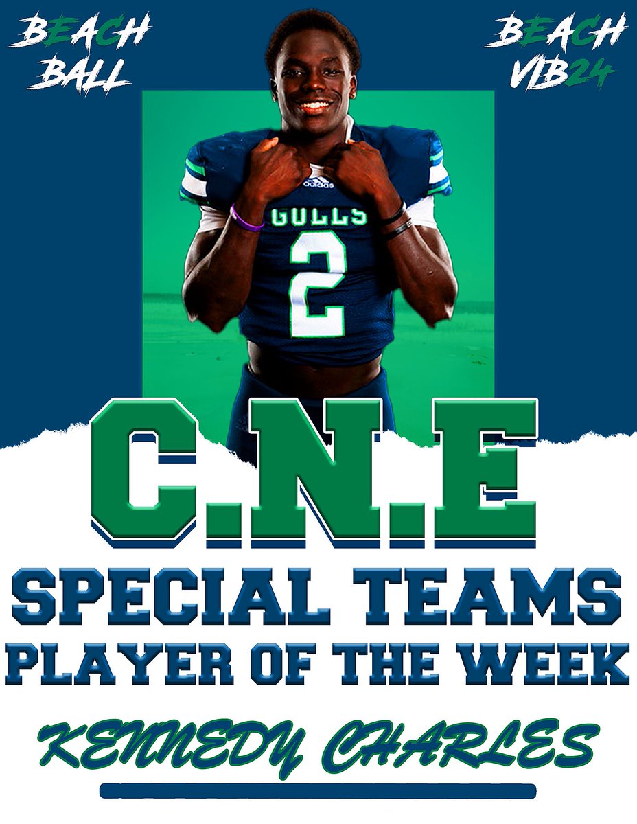EndicottFB's tweet image. Congrats to Kennedy Charles on winning @CNE_Sports Special Teams Player of the week &amp;amp; Colin Meropoulos on Winning @CNE_Sports Defensive Player of the Week‼️ 
#BeachBall 🏈🐦🏖️#BeachVib24☀️🌊