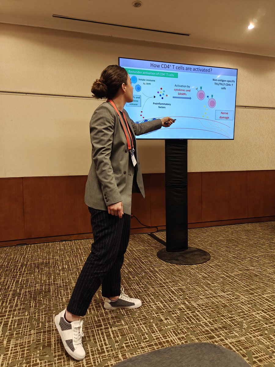 DrJereGaletti's tweet photo. Proud PI moment at #ISER2024: @manuelapizzano_ did a fantastic job this morning presenting her latest data on corneal neuropathy pathogenesis. https://t.co/wUs1W0kKgy