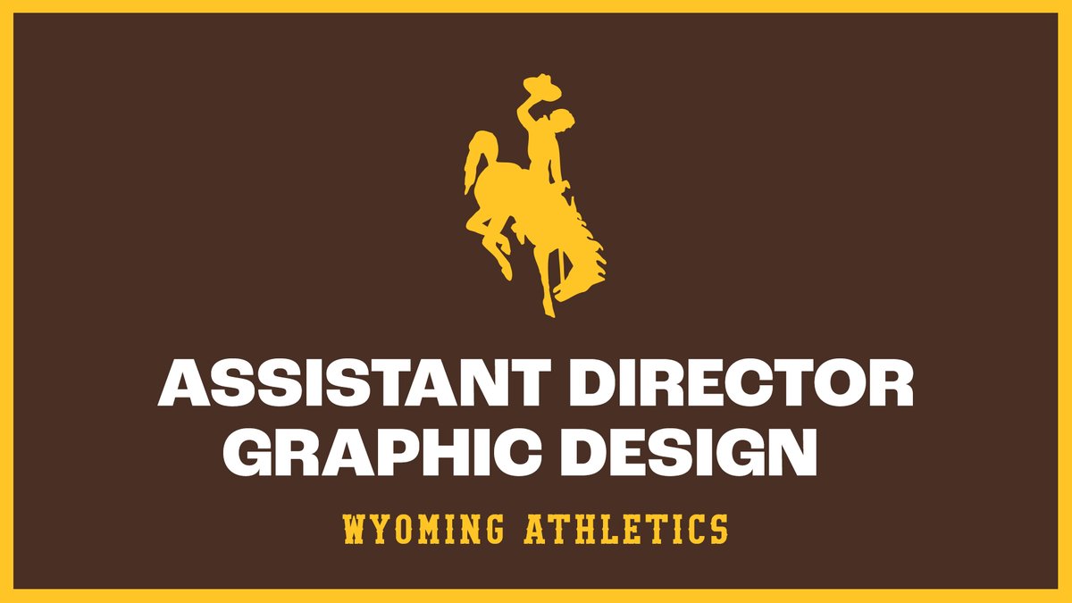 JackieMc_Hawks's tweet photo. Wyoming Athletics is hiring!
Assistant Director of Graphic Design
Ready to help build the Wyoming brand?
📌 Apply Here: https://t.co/SnpVy1xKZ2 https://t.co/MTeMyXcRjh