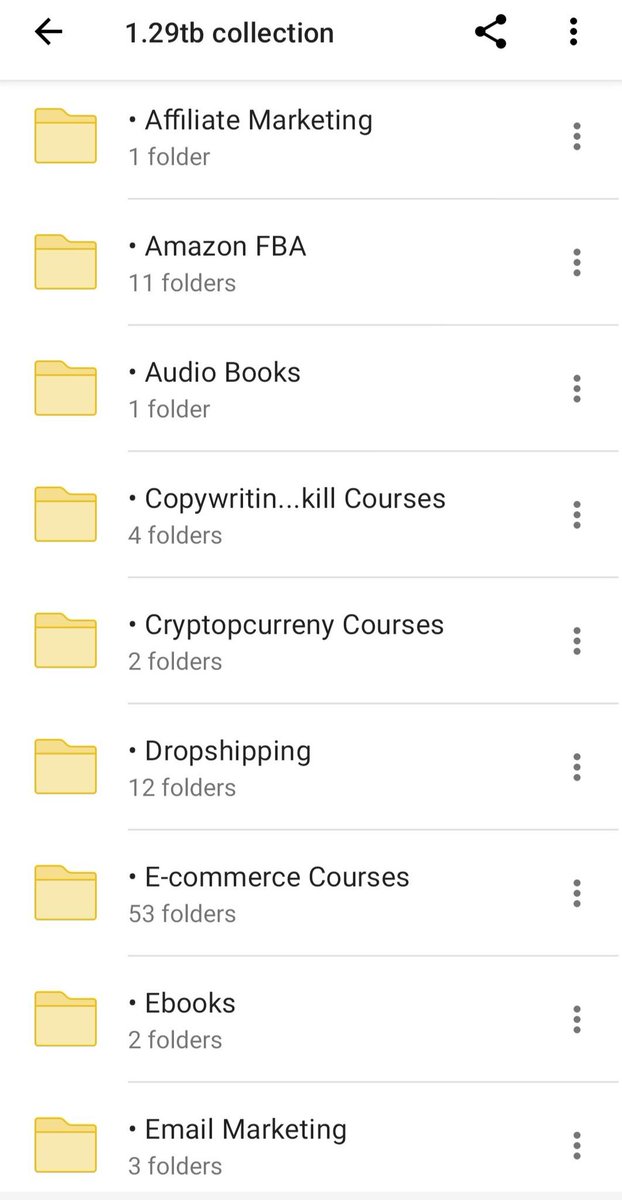AITECHGun's tweet photo. 1.3 TB (1250 GB+) PAID COURSES FOR FREE❤️

✅Affiliate Marketing
✅Amazon FBA
✅Audio Books
✅Copy writing Skills
✅Crypto Currency
✅Dropshipping
✅E-COMMERCE
✅Ebooksdvertising
✅Funnel Building
✅Google Adword
✅Instagram MARKETING

To get it just 
Like 
Comment " WANT
Follow https://t.co/w8vnTAJgQz