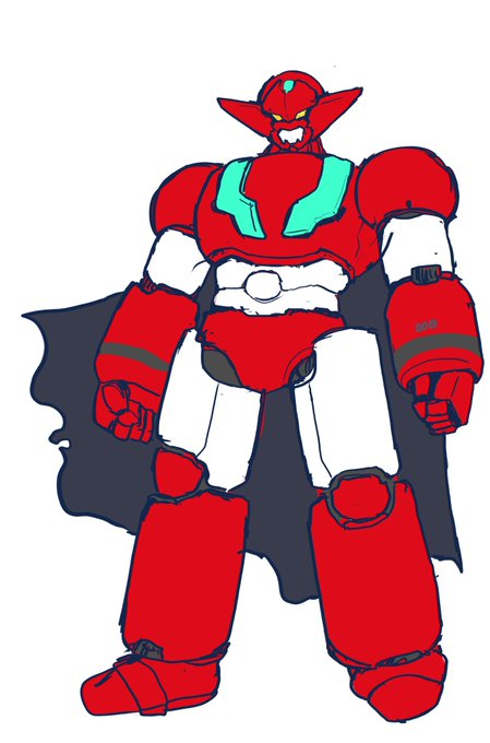 今度、メタリックガーディアンというTRPGで使う予定のオリジナルスパロボです。

意思を持つ金属『レット/LET(light effect tourmaline)鉱石』を使用した、名を『グレッター』とする機動人型兵器です。

描いてて楽しかった。 