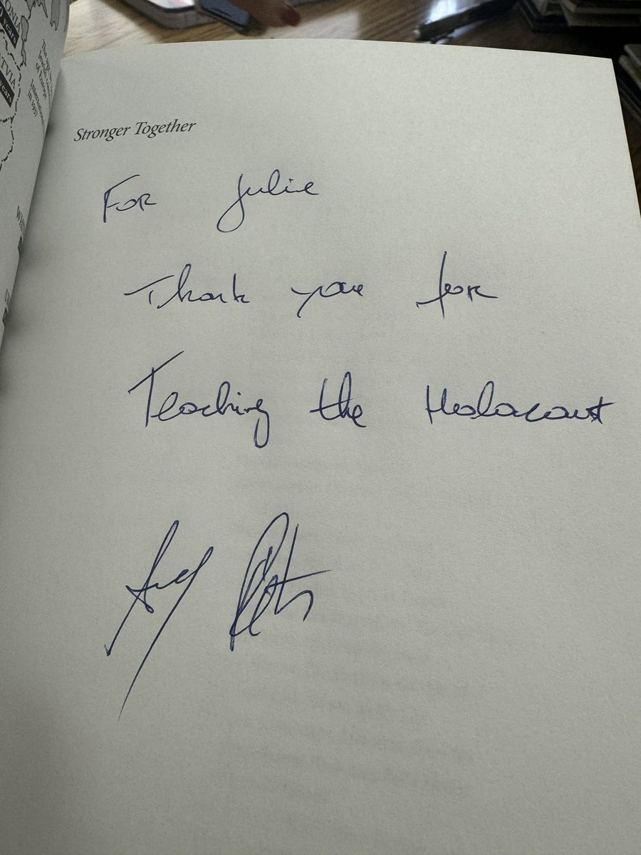 It was a privilege to meet Andy Réti, a Holocaust Survivor, yesterday. Listening to him speak to the students at #TISS was very emotional. His message of love was inspiring #UCDSB