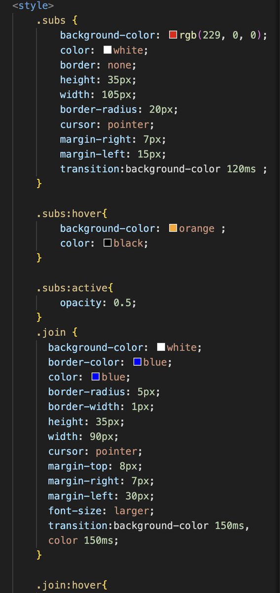 VINCENToPER's tweet photo. Just learned how to add transitions and transforms to buttons! 🔥
Small tweaks, big impact. Excited to keep leveling up my CSS skills!
Open to any suggestions or tips to improve further!
#CSS #WebDevelopment #LearningInProgress #ButtonDesign #FrontEndDev https://t.co/Ddb1scFYXs