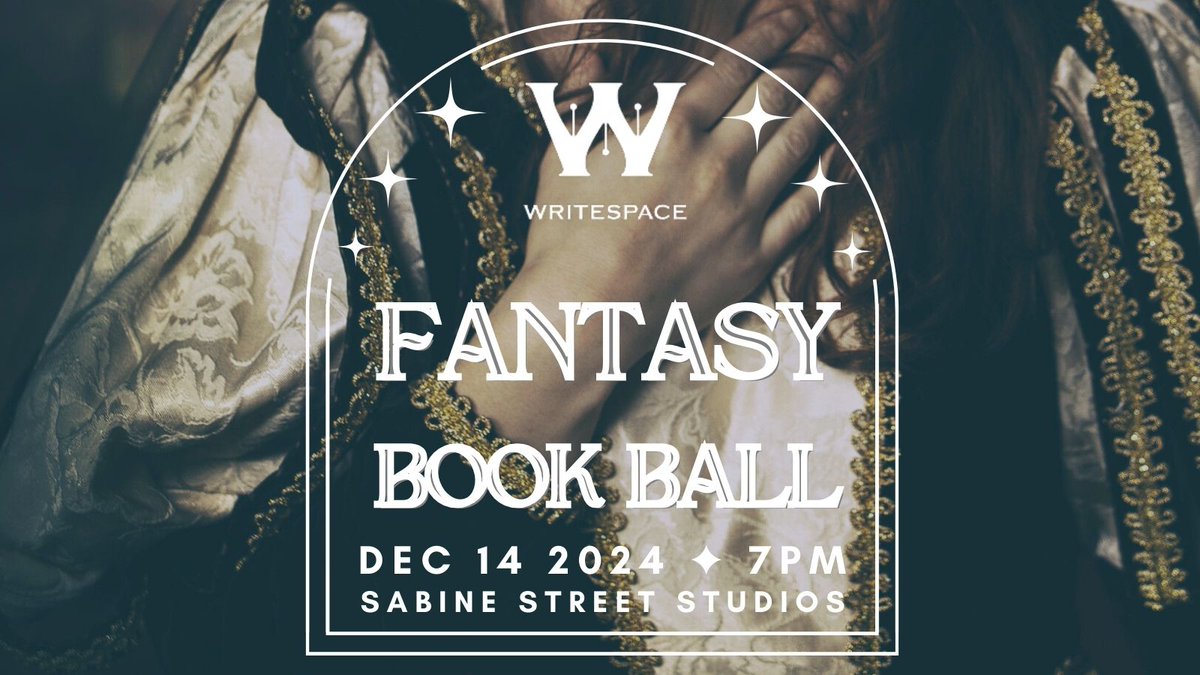 Get ready for an enchanting evening at Sabine Street Studios on 12/14! With limited space, this event is sure to sell out. Don’t miss out on this unique and magical experience. writespacehouston.org/fantasybookbal…