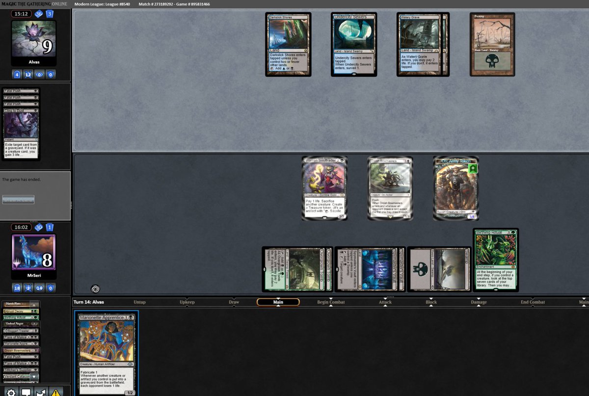 MrSeriMTG's tweet photo. Trophy 2 🏆 with BG Ritual Zombies. This decks feels really strong except when faced with triple Guide of Souls t2 but be honest with yourself: Your brew is also bad vs that. Deck is smooth and ritual jukes a lot of the GY hate by finding you what you need. Would rec. MUs below https://t.co/br8TyDlzty