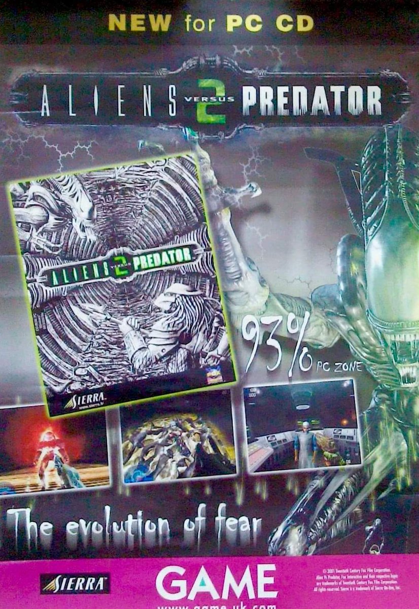 avpgalaxy's tweet image. Today we celebrate the 22nd anniversary of Monolith Productions&apos; Aliens vs. Predator 2! It was released in the EU on this day in 2001. The US release would follow on Halloween. #AliensvsPredator2 #MonolithProductions #AlienvsPredator #AliensvsPredator #Xenomorph #Yautja #Predator