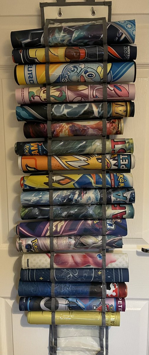 LogrusTCG's tweet photo. Decided to store my playmats in a better way. Inspired by a video by @Pumpkaamy https://t.co/a1LaEwruEV