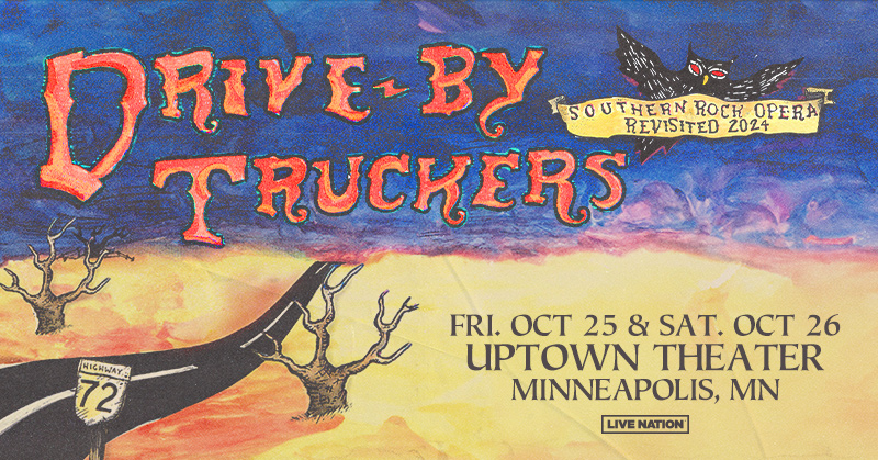 Want 2 tickets to see Southern rockers <a href="/drivebytruckers/">Drive-By Truckers</a> this Fri. at <a href="/UptownTheaterMN/">Uptown Theater</a>? Hit repost for a chance to win!