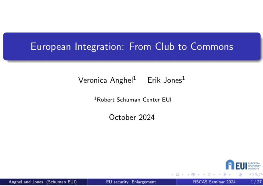 Veronica Anghel (@anghel_v1) on Twitter photo Full house for the weekly
<a href="/EUI_Schuman/">The Robert Schuman Centre</a> Seminar to discuss work in progress.
So grateful to our <a href="/EUI_EU/">European University Institute</a> & <a href="/EUI_EGPProg/">European Governance & Politics Programme</a> colleagues for excellent feedback on an upcoming book w/ <a href="/Ej_Europe/">Erik Jones</a>
Meanwhile…the original argument is <a href="/WEPsocial/">WEP Journal</a> bit.ly/3YGJABw Full house for the weekly
<a href="/EUI_Schuman/">The Robert Schuman Centre</a> Seminar to discuss work in progress.
So grateful to our <a href="/EUI_EU/">European University Institute</a> & <a href="/EUI_EGPProg/">European Governance & Politics Programme</a> colleagues for excellent feedback on an upcoming book w/ <a href="/Ej_Europe/">Erik Jones</a>
Meanwhile…the original argument is <a href="/WEPsocial/">WEP Journal</a> bit.ly/3YGJABw