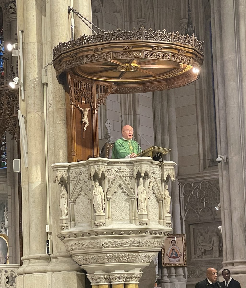 TPMS_USA's tweet photo. "The Lord is asking us to be great, to be ambitious in the right way, in inviting everyone to the feast by our prayers, by our own missionary apostolate, and by helping make possible the Church’s faithfully fulfilling Jesus’ mandate to go and teach all nations. May each of us respond to that holy calling and blessed task!"

In celebration of #WorldMissionSunday, incoming National Director of TPMS @FrRogerLandry gave the homily at the Sunday mass celebrated by @CardinalDolan in St. Patrick's Cathedral in New York.

Read and listen to his full homily here: https://t.co/m5iNWZN3yK