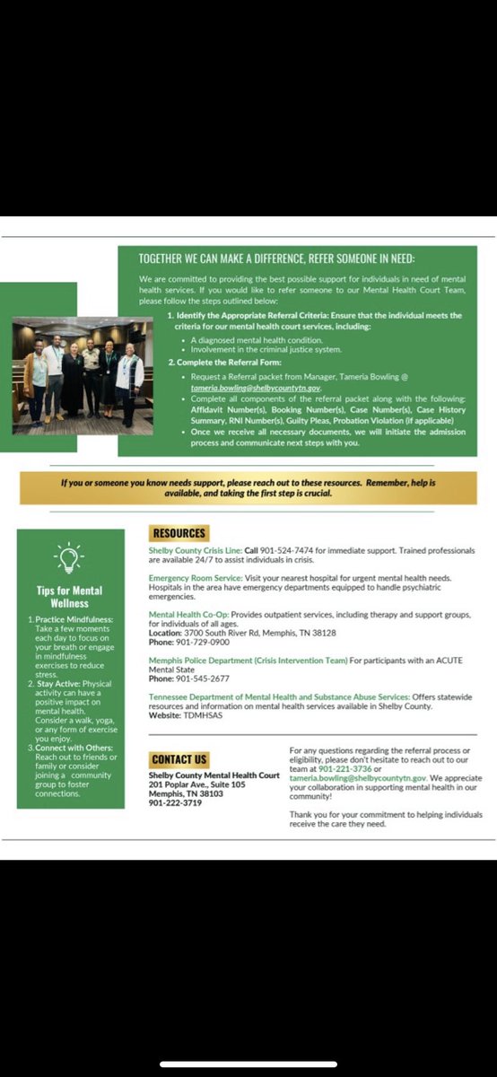 benfjones's tweet photo. The Shelby County Mental Health Court has created a newsletter to keep the community, attorneys, and litigants informed.  Please check out the October newsletter here! Thank you Judge Sheila Bruce-Renfroe for sharing this.

https://t.co/o9iLg1KtAq https://t.co/W7GSujik8j