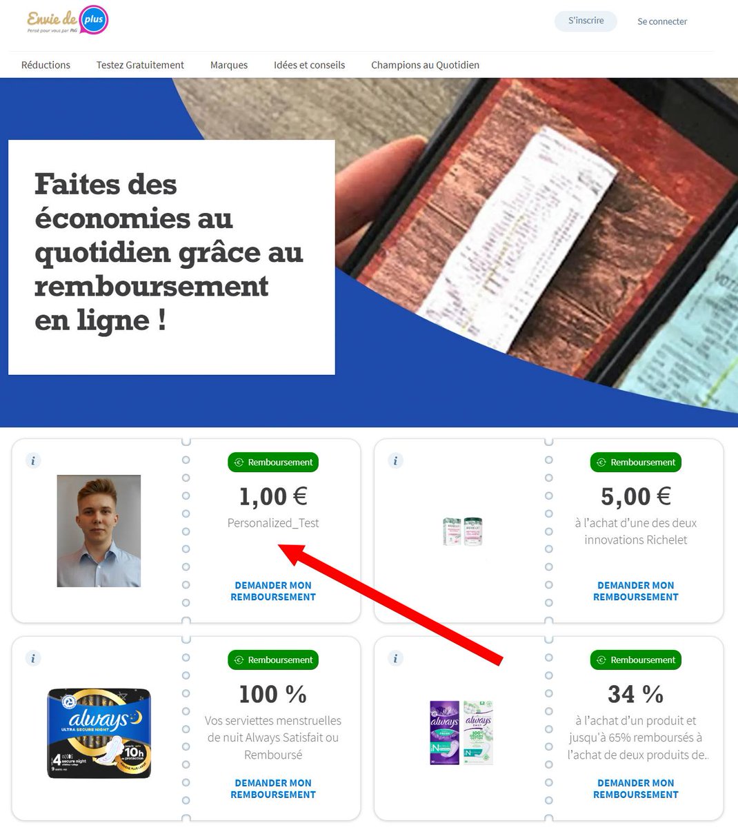 Envie de Plus (groupe P&amp;G) - 1€ de remboursement sur le stagiaire - faire vite ! 😋 ==> enviedeplus.com/remboursement