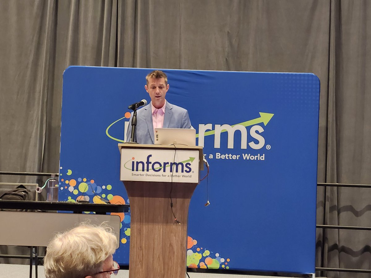 Daniel Lopes da Silva (@dbrunolopes) on Twitter photo Great day at @INFORMS2024! 1) I presented our work on a robust bi-level network interdiction problem inspired by human trafficking disruption in a great session; 2) Magna Cum Laude Award for our <a href="/ClemsonInforms/">Clemson INFORMS</a>; 3) Dr. Sharkey's inspiring keynote! Great day at @INFORMS2024! 1) I presented our work on a robust bi-level network interdiction problem inspired by human trafficking disruption in a great session; 2) Magna Cum Laude Award for our <a href="/ClemsonInforms/">Clemson INFORMS</a>; 3) Dr. Sharkey's inspiring keynote!