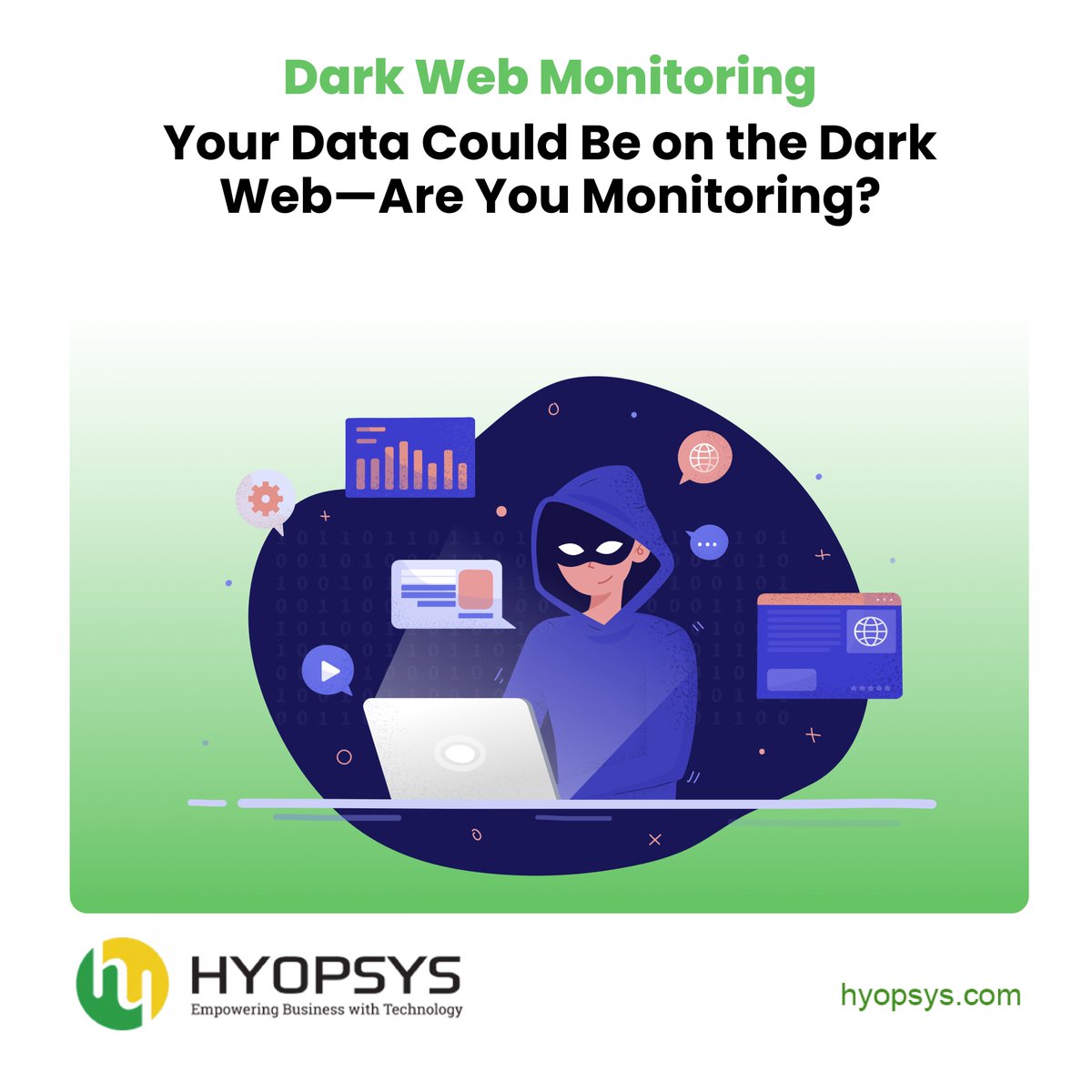 hyopsys's tweet photo. The dark web is where cybercriminals trade your stolen data. Dark web monitoring alerts you if your business information is compromised, giving you the chance to act before damage is done. Stay proactive. Contact us to start monitoring now.
#DarkWeb #DataSecurity #RiskManagement https://t.co/9GHjK1Lr7A
