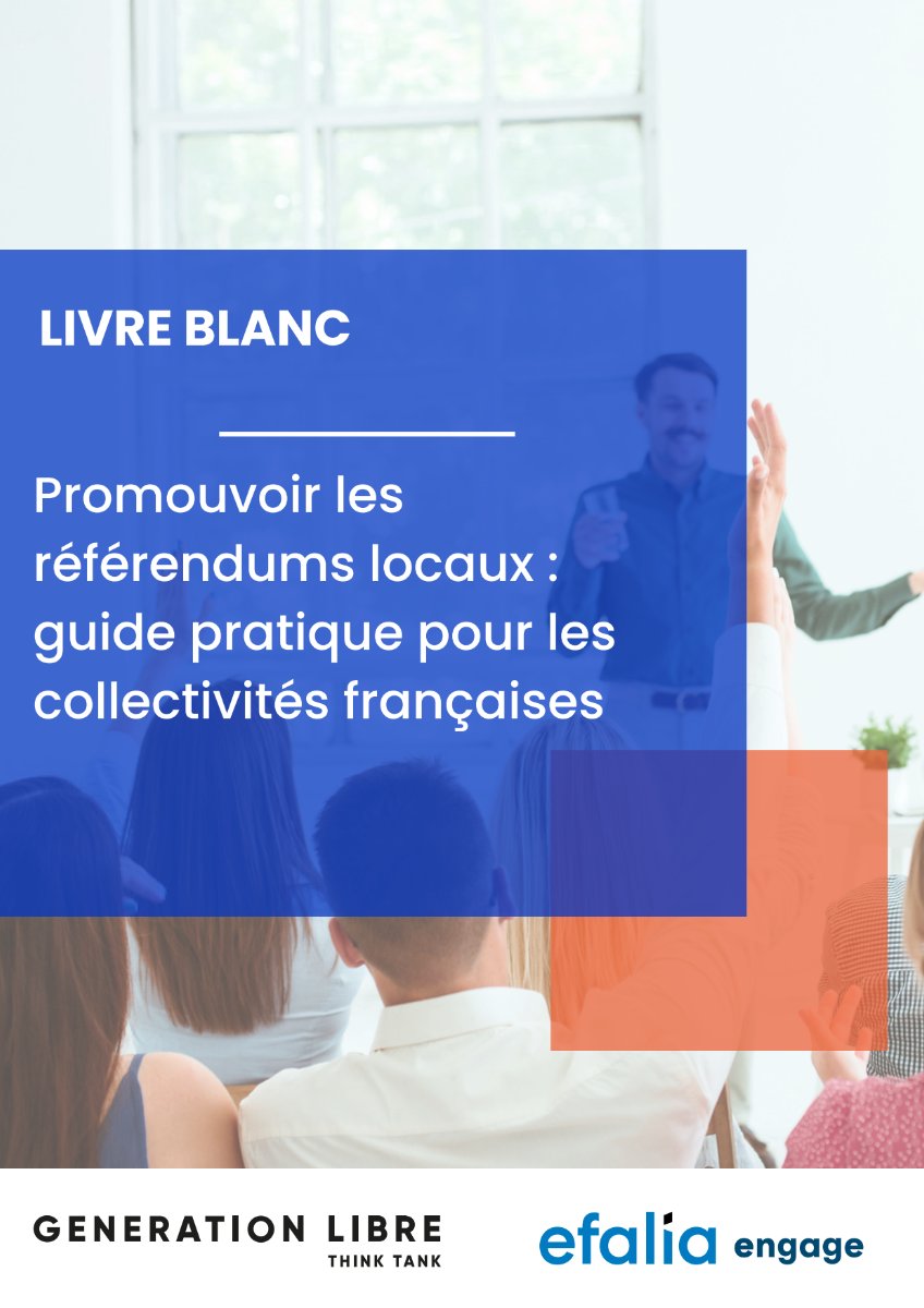 GenerationLibre (@glthinktank) on Twitter photo 📗 Guide pratique pour multiplier les référendums locaux !
💡 Après la publication de notre note signée <a href="/Ellibec/">Paul Cébille</a>, la société #Efalia publie en partenariat avec nous un livre blanc pour favoriser le développement des référendums locaux.
👉 Le télécharger : bit.ly/40dfDd4 📗 Guide pratique pour multiplier les référendums locaux !
💡 Après la publication de notre note signée <a href="/Ellibec/">Paul Cébille</a>, la société #Efalia publie en partenariat avec nous un livre blanc pour favoriser le développement des référendums locaux.
👉 Le télécharger : bit.ly/40dfDd4