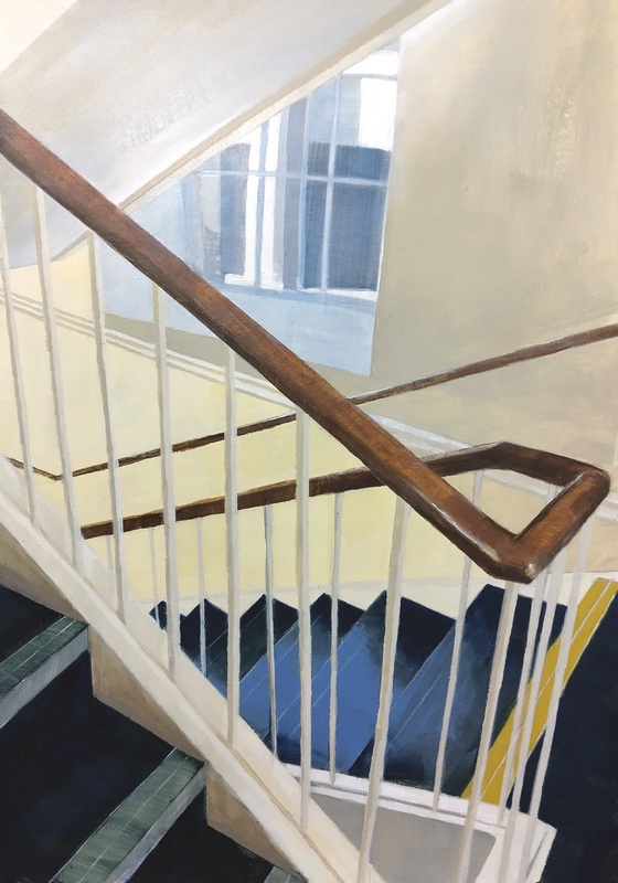 #newwork #ontheeasel #justfinished

Stair, Talbot Rice
40x30cm acrylic on paper ©lindseylavender.co.uk
#Edinburgh #Scotland

#art #painting #cityscape #infrastructure #wip #urbansteps <a href="/talbotrice75/">Talbot Rice Gallery</a>