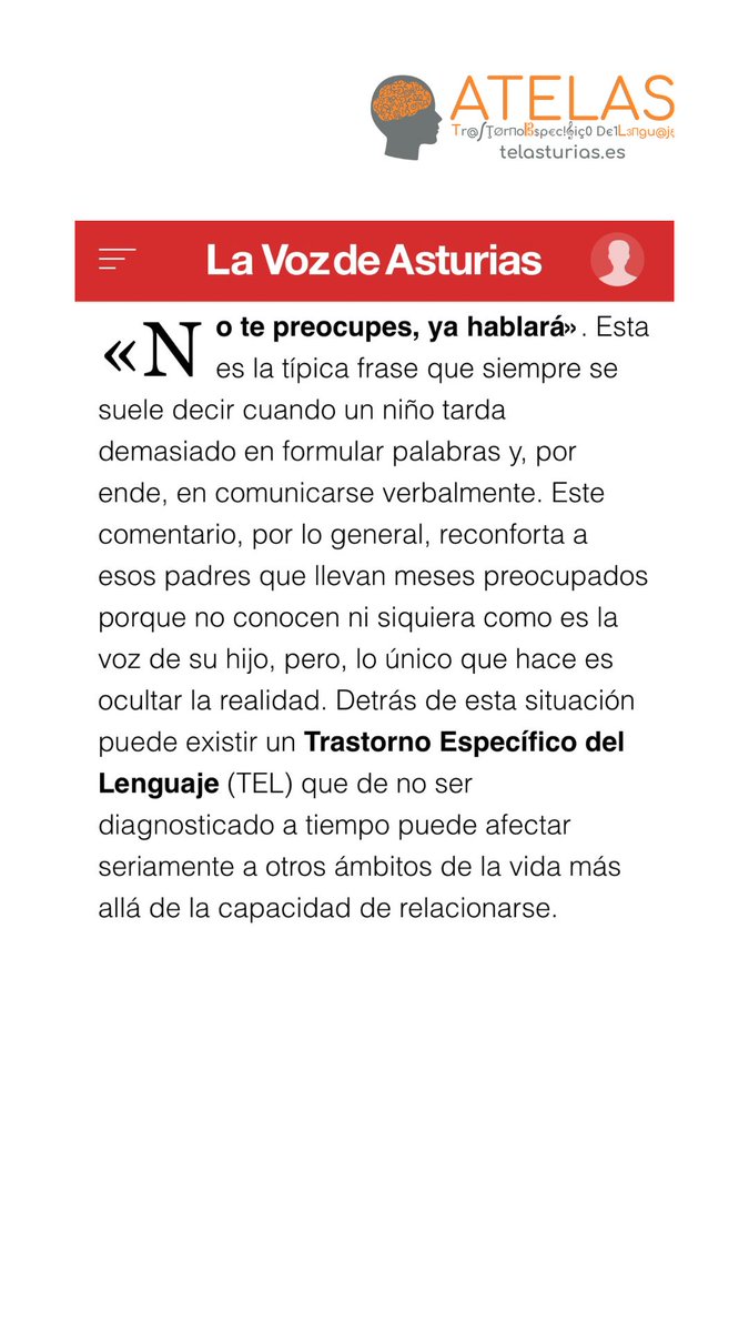 Gracias a La Voz de Asturias por hacer visible lo invisible, parte 1 de 3, hay mas ...
Lee el artículo completo en: lavozdeasturias.es/noticia/oviedo…
<a href="/Educastur/">Consejería de Educación</a>  <a href="/Socialasturias1/">Socialasturias</a> <a href="/socialasturias_/">Consejería de Derechos Sociales y Bienestar</a> <a href="/astursalud/">Consejería de Salud</a> <a href="/uniovi_info/">Universidad Oviedo</a> <a href="/TELenguaje/">Asociación TEL/TDL España ASTELES</a>