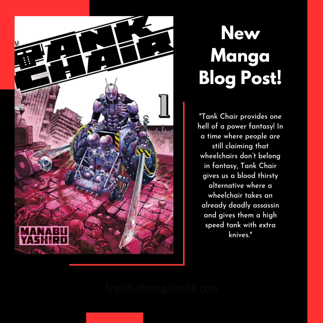 New Manga Blog Post over on Brainbuffering reviewing Tank Chair by Manabu Yashiro from <a href="/KodanshaManga/">Kodansha USA</a>! 

brainbuffering.tumblr.com/post/765056742… 

 #Manga #Shonen #TankChair #Reviews #MangaReview