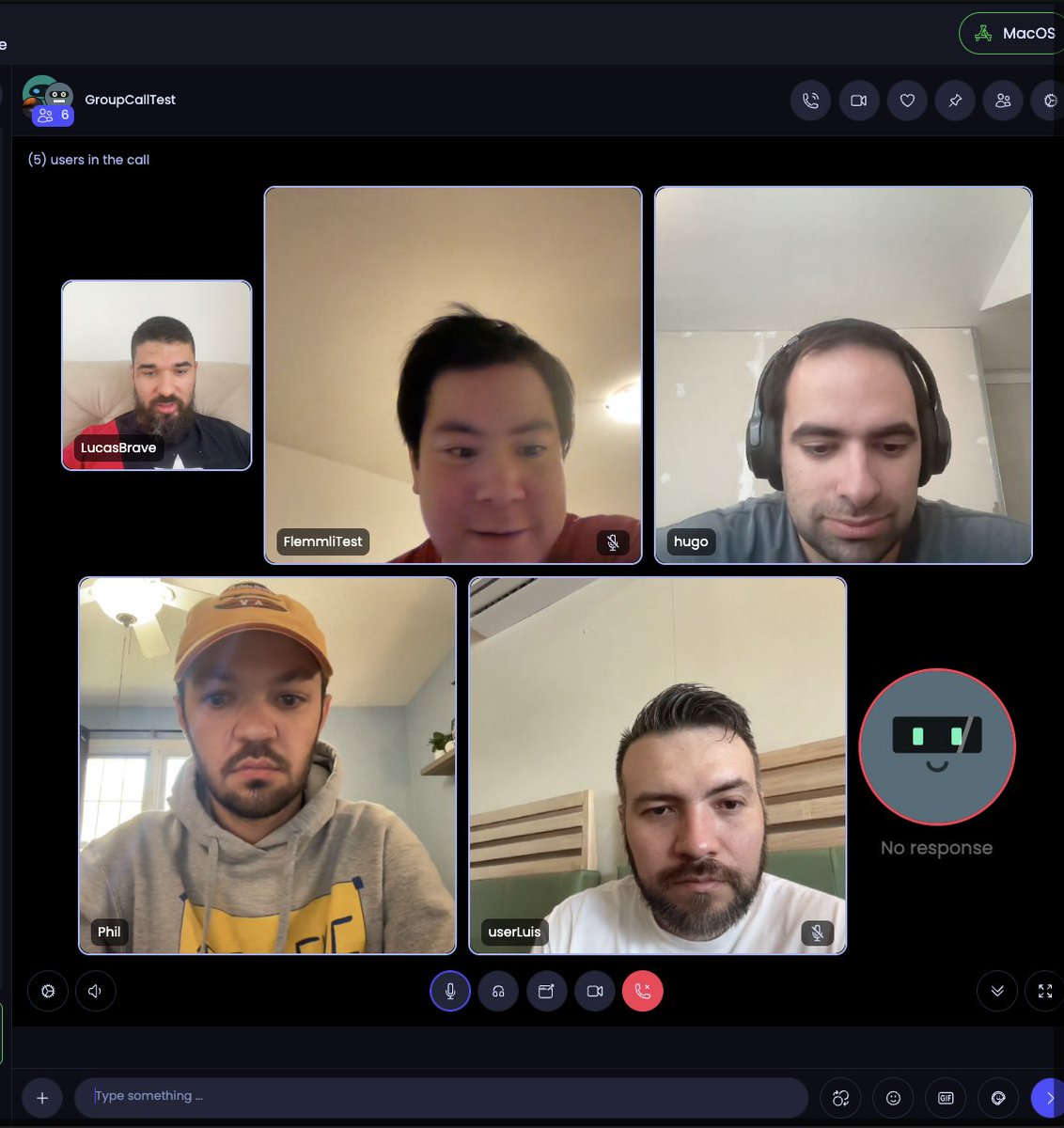 The team had a successful Group Video Call in 📡Uplink!🎉 Making good progress!
