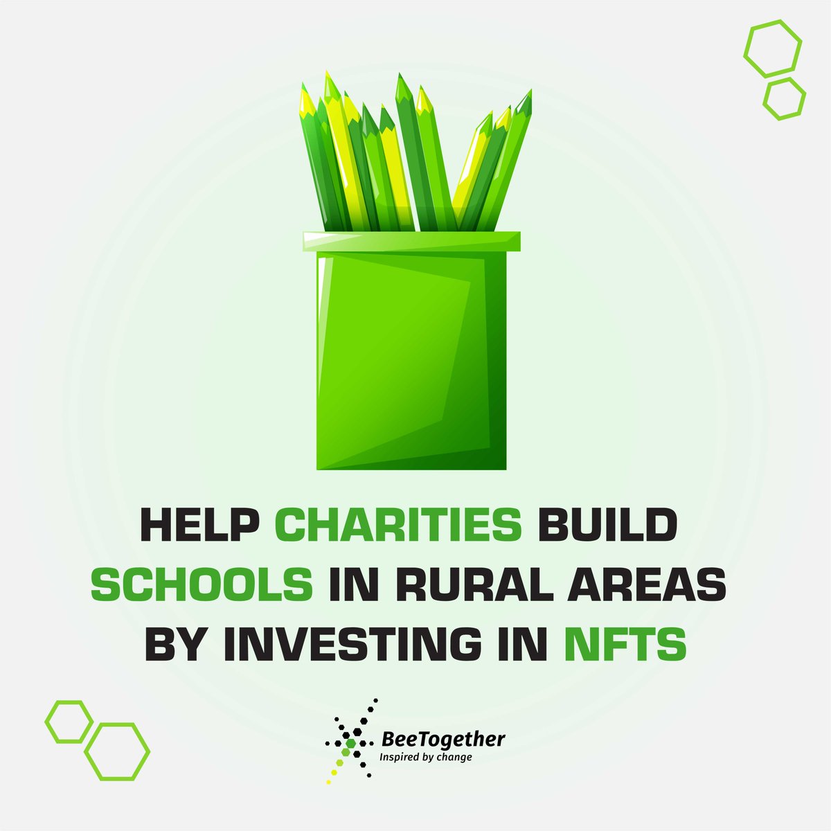 Your #nearnft investments build schools in rural areas, providing children with a place to learn and grow  linktr.ee/beetogether_nf…  

#nftartwork  #NEARProtocol  #charitywork #giveback  #artcollector #Education