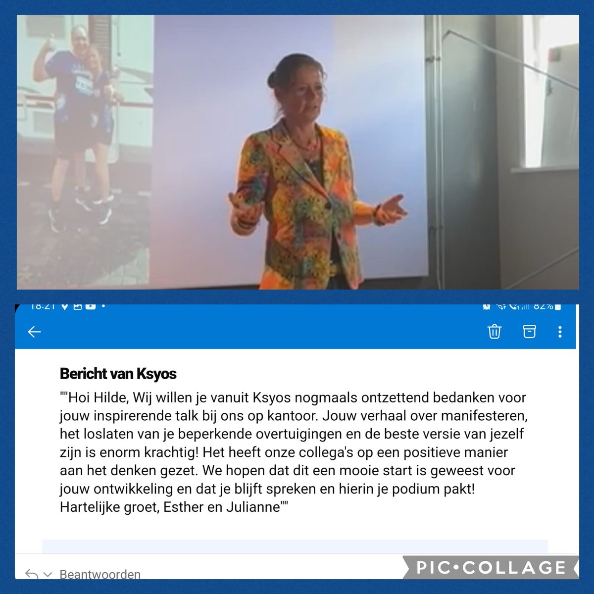 Super leuk om nog een berichtje en een attentie te krijgen, nadat ik vorige maand een inspirerende talk heb gegeven voor het personeel van het Digitale Ziekenhuis Ksyos in Amsterdam. Dank je wel en heel graag gedaan... linkedin.com/posts/hilde-ni…