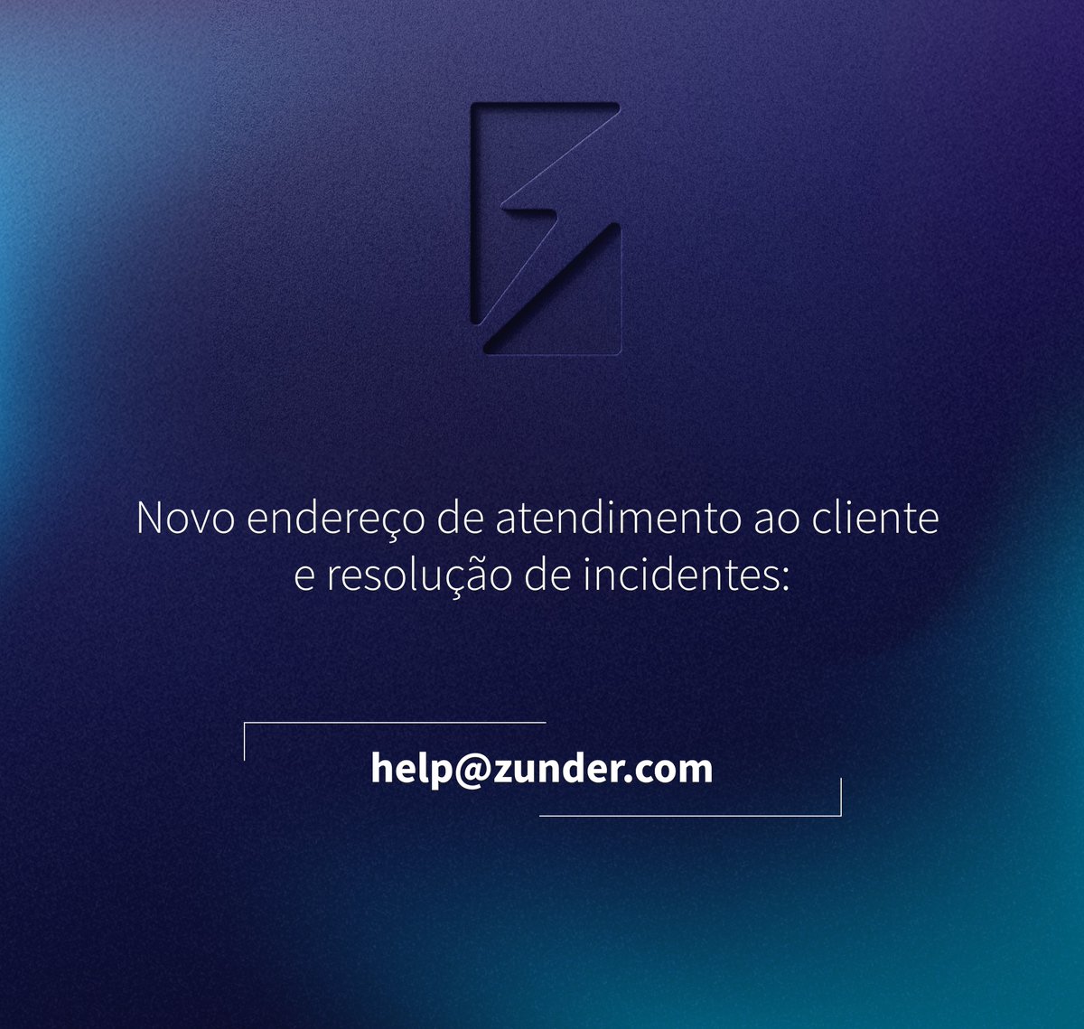 zunderPT's tweet photo. 📩 Se tiver alguma pergunta ou um problema, contacte-nos!

Actualizámos o nosso correio eletrónico para a gestão de incidentes. A partir de agora, pode contactar a nossa equipa de Serviço de Apoio ao Cliente através: help@zunder.com. https://t.co/FHn4dgCHvn