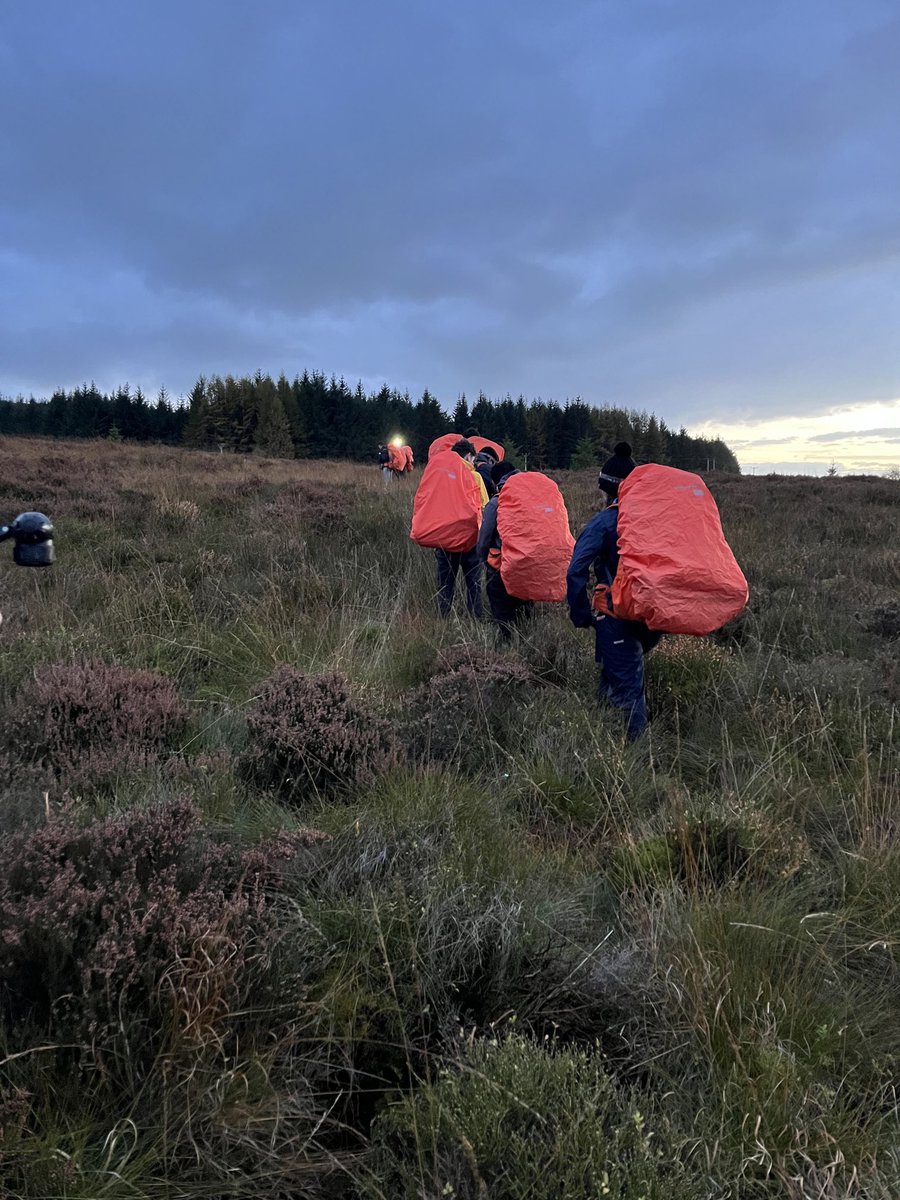 A bit of signal still…as we head up to our camp for the night. Some great determination from all involved. Well done team! 🤘💪 #uddytough