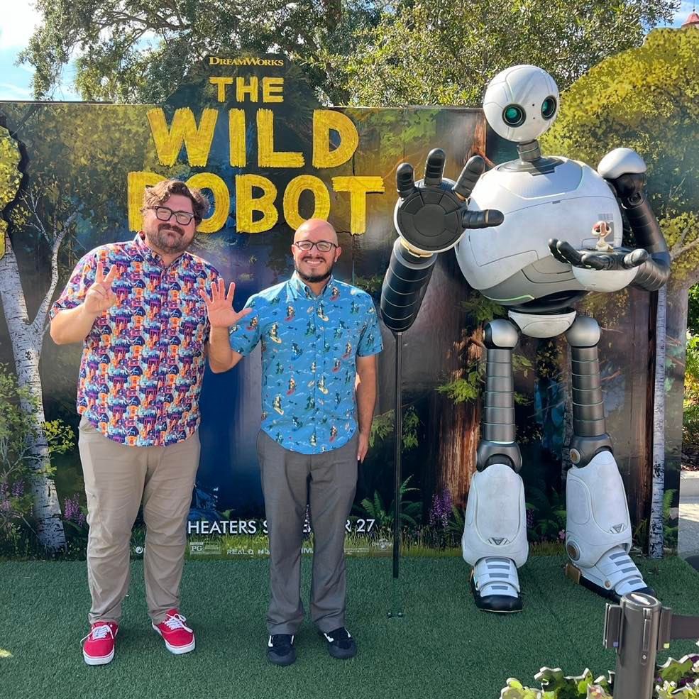 Our latest episode about The Wild Robot is out NOW! Go find it on your favorite podcast app!