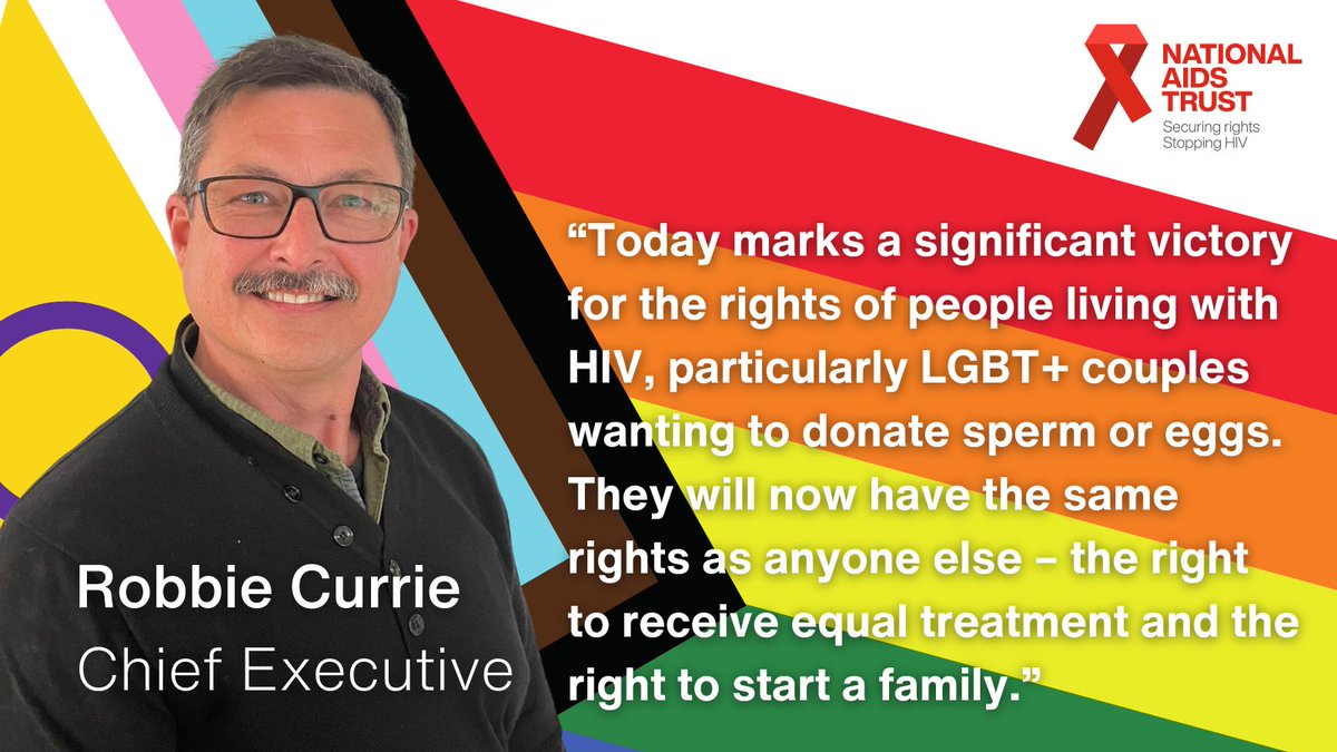 After years of campaigning, we share this victory for #EqualHIVFertilityRights with <a href="/BritishHIVAssoc/">BHIVA</a>, <a href="/BASHH_UK/">BASHH</a>, parliamentarians from the <a href="/APPG_HIV_AIDS/">APPG on HIV, AIDS & Sexual Health</a>, former colleagues, and most importantly every person living with HIV who shared their stories. 

nat.org.uk/press-release/…